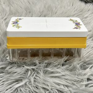 Vintage‎ Palman Thread Box- Floral Design And Organizing Compartments/Layered